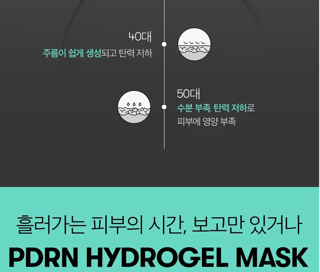 [탄력광채] VT 피디알엔 하이드로겔 마스크 4매 상세페이지 4